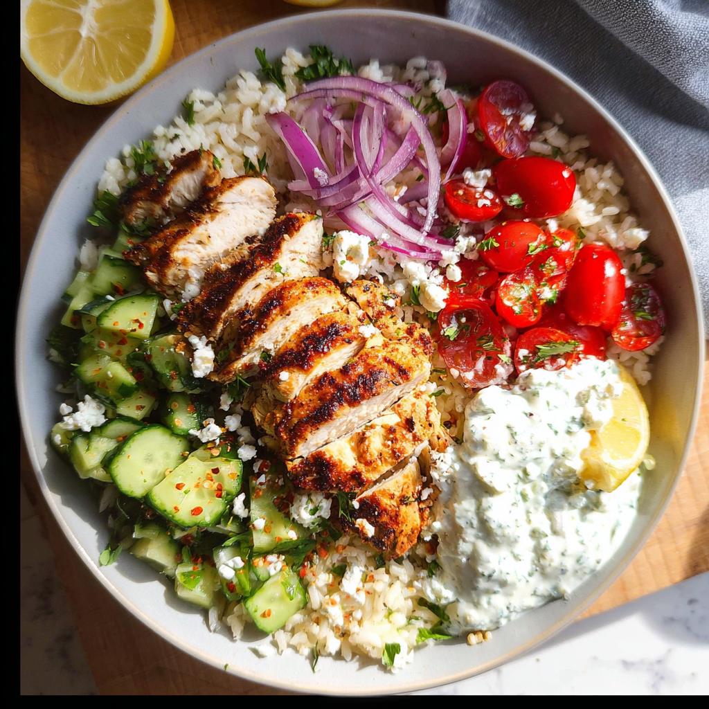 Mediterranean Chicken Bowls - Tasty