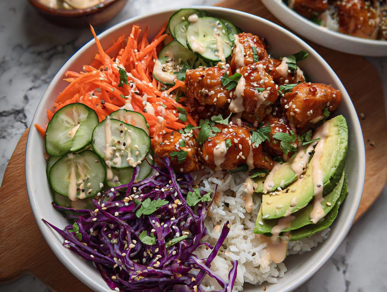 Amazing Bang Bang Chicken Bowl in 32 Min