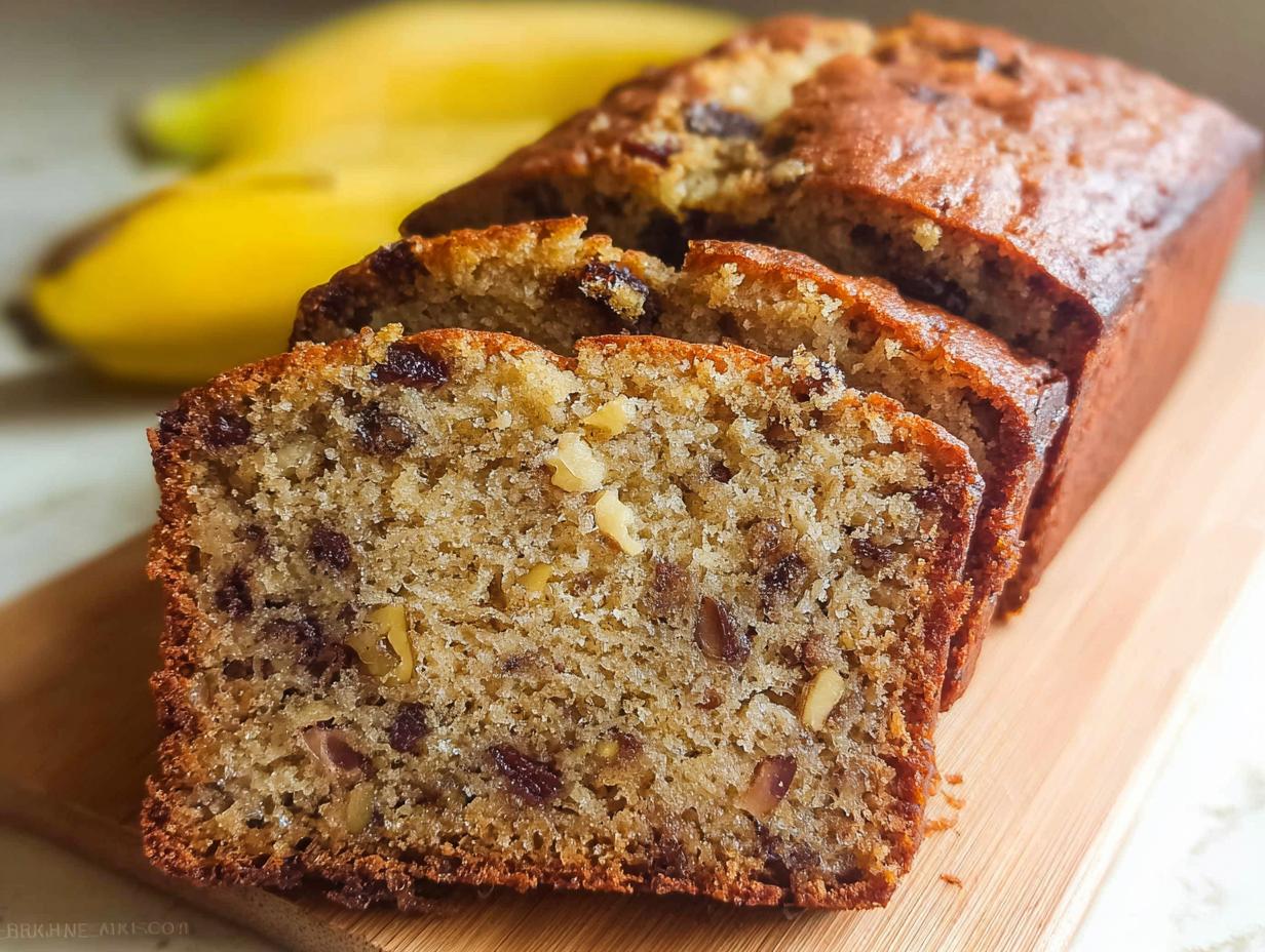 Best Ever Banana Bread (Moist &amp; Easy) 3 Secrets