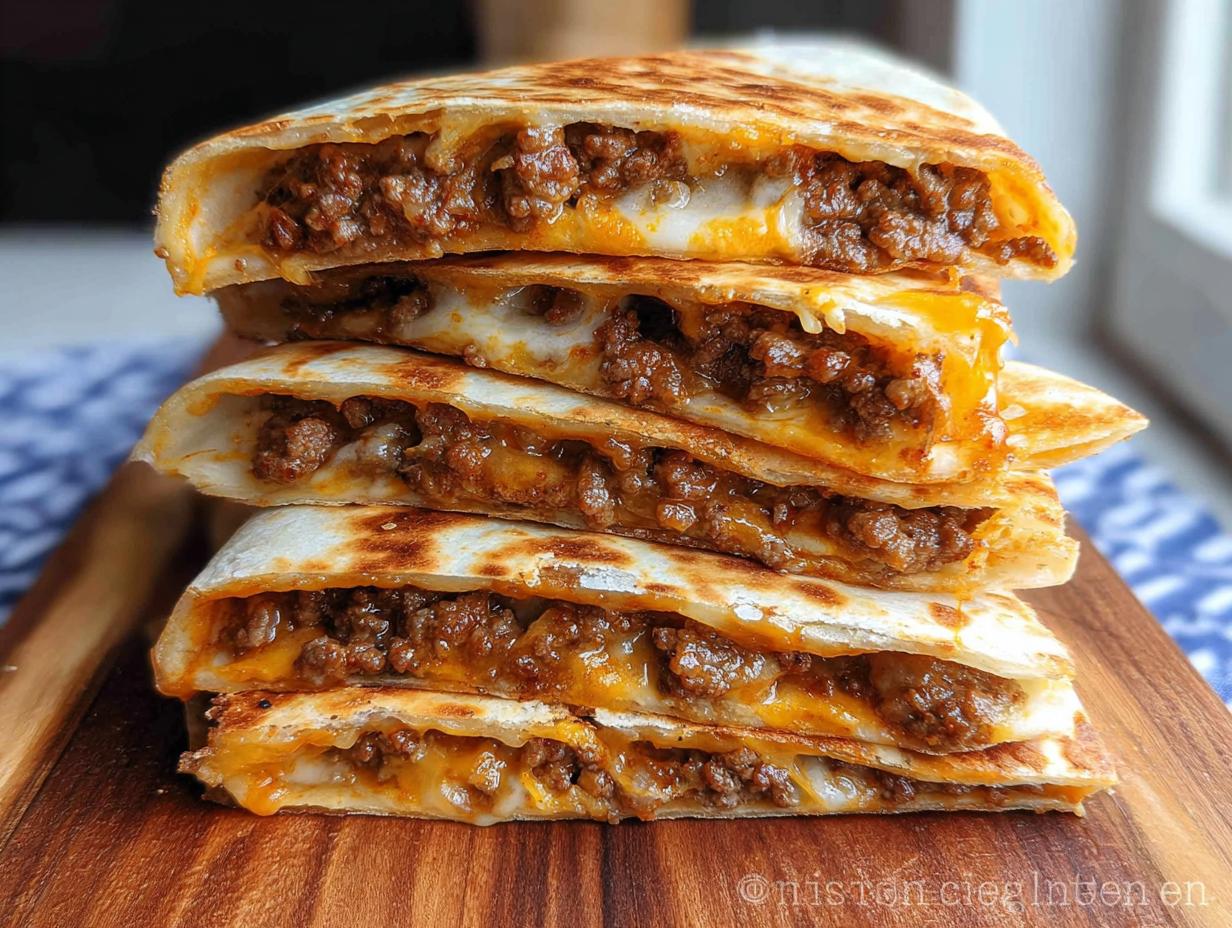 Amazing 6 Cheesy Beef Quesadillas Now