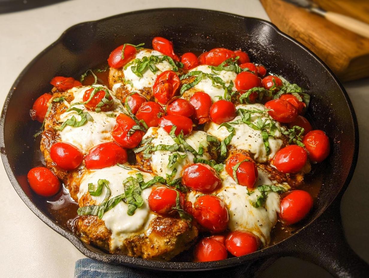 Amazing Chicken Caprese Skillet in 30 Mins