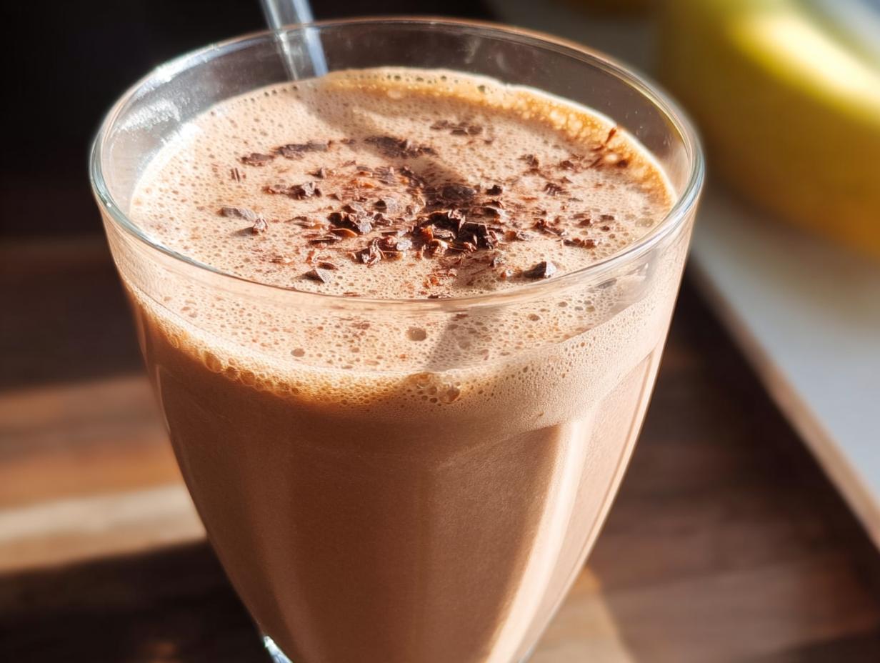 5-Minute Chocolate Peanut Butter Smoothie Crave