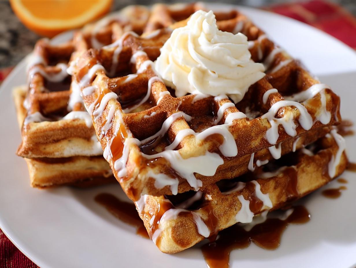 Cinnamon Roll Waffles (Fun): 9 Amazing Bites