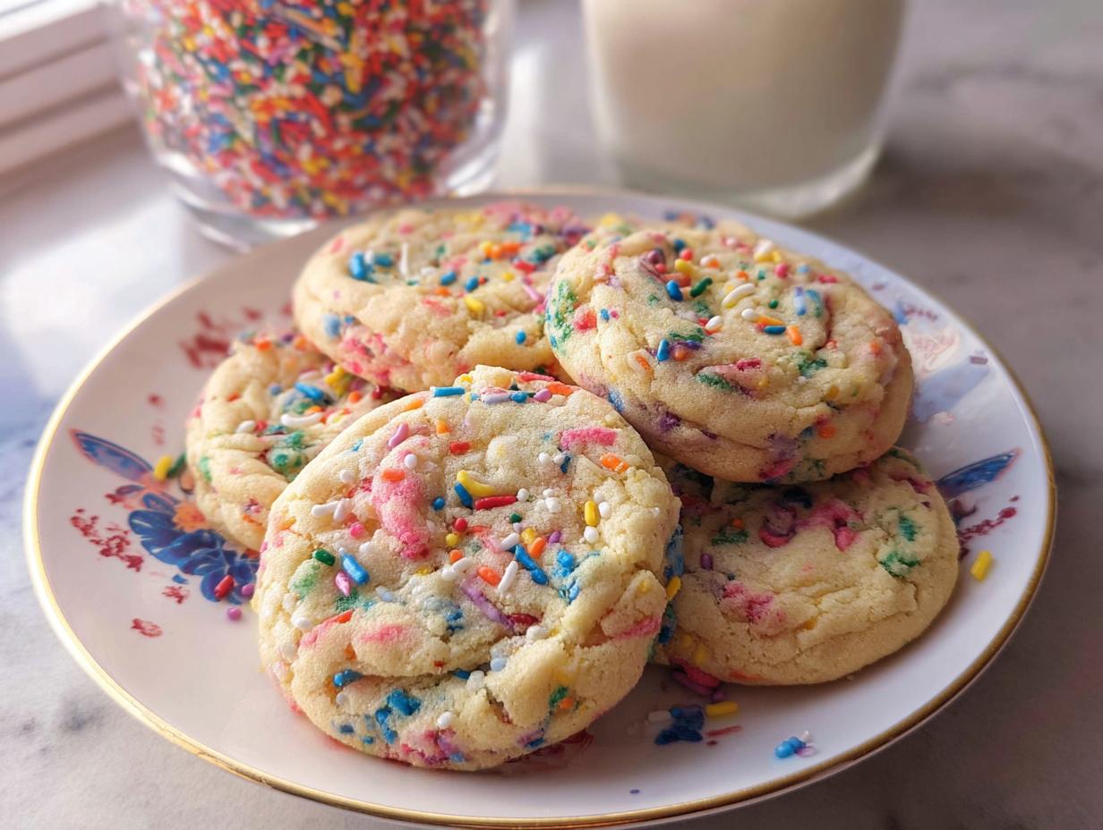Joyful 24 Confetti Sprinkle Cookies