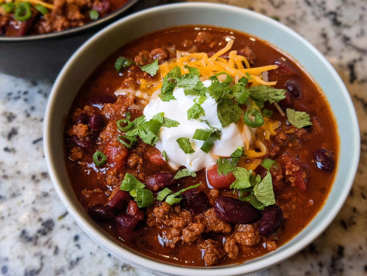 Amazing Ground Turkey Chili (Stovetop) in 1 Hour