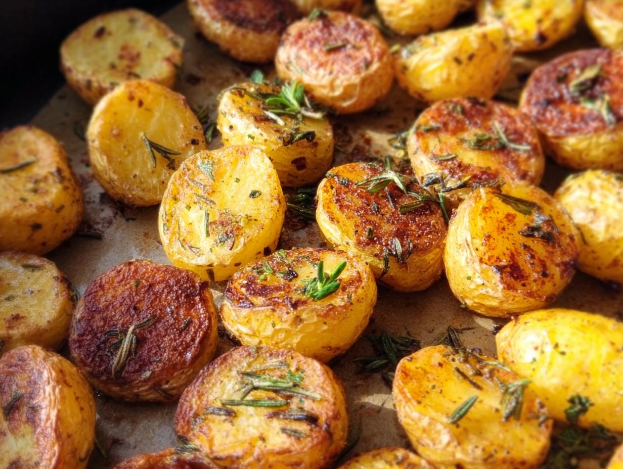 Amazing 3 Herb Roasted Baby Potatoes