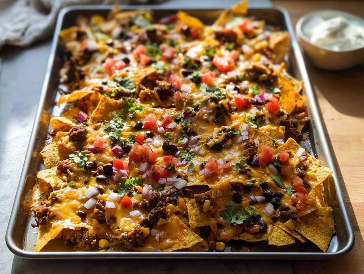Sheet Pan Nachos (Party Size): 1 Amazing Bake
