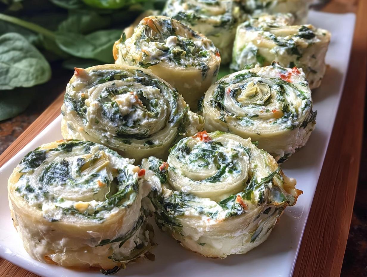 Amazing 12 Spinach Dip Pinwheels