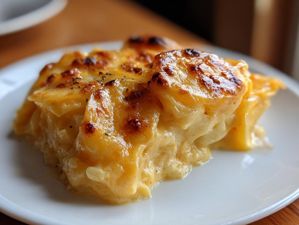 Amazing Cheesy Scalloped Potatoes with Cream 85 min