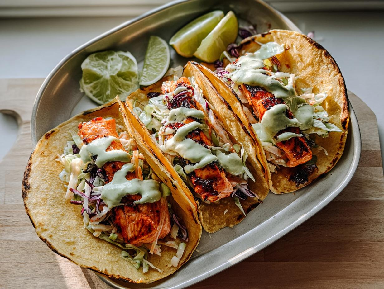 Amazing 30-min Chili Lime Salmon Tacos