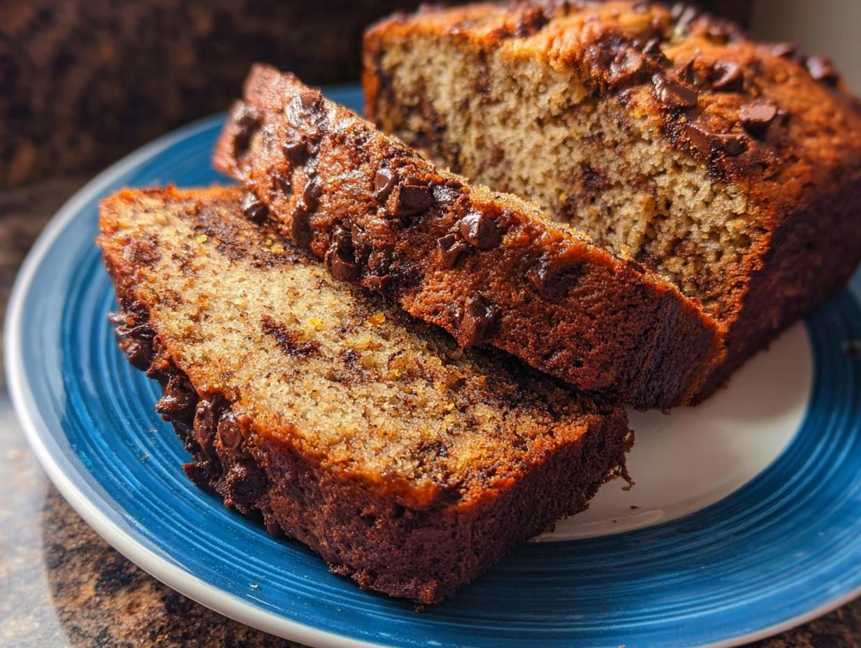 Glorious 1-Bite Chocolate Chip Banana Bread Loaf