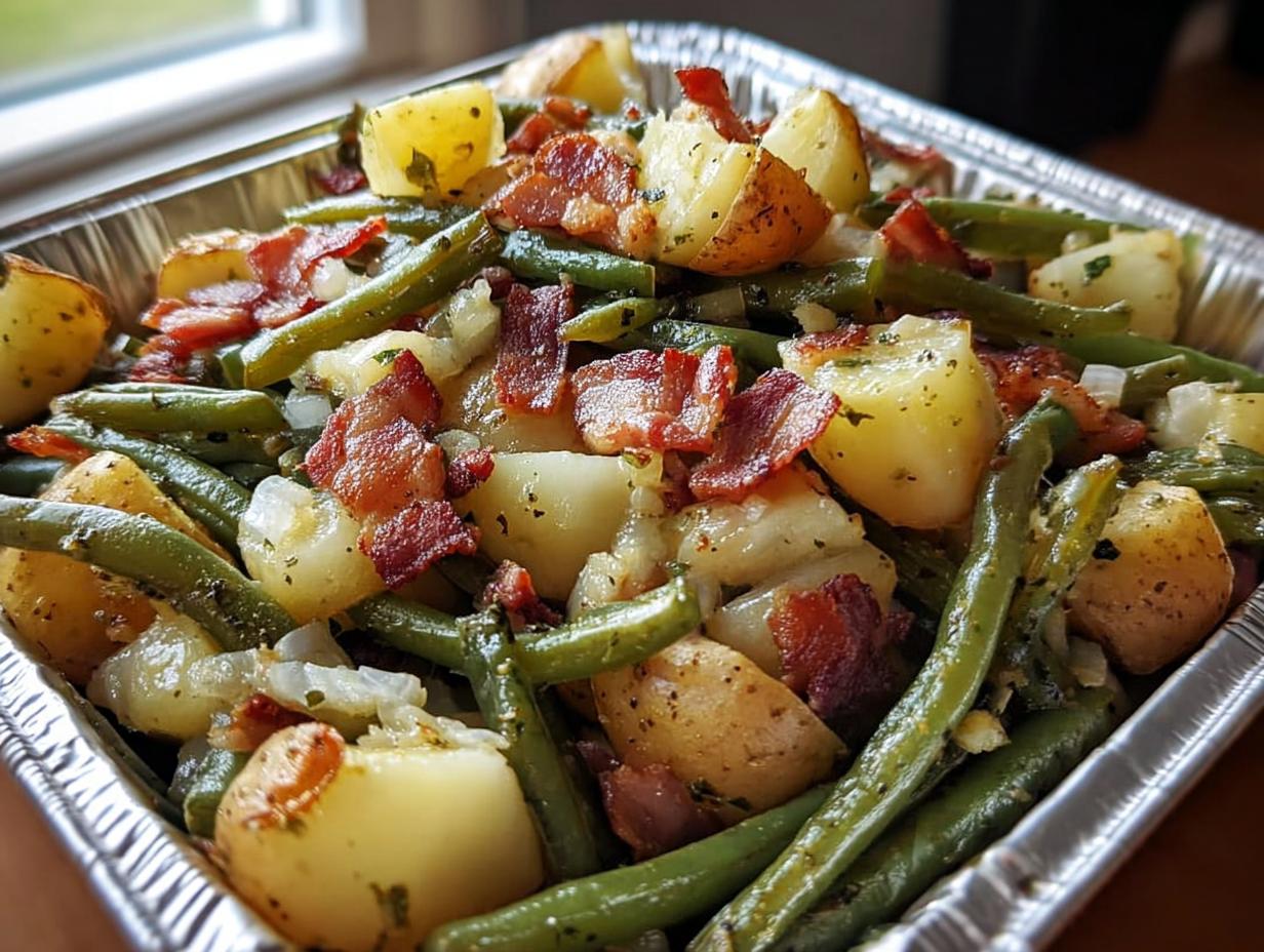 Amazing 1 Country Ranch Green Beans and Potatoes 🥓
