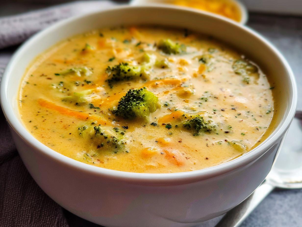 Amazing 30-Min Creamy Broccoli Cheddar Soup