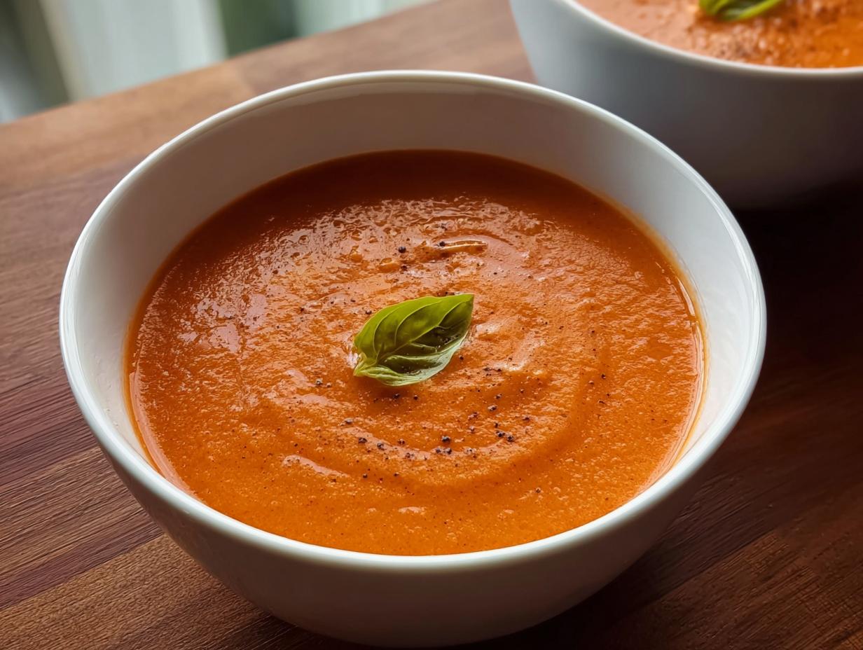 Amazing 35-Minute Creamy Tomato Basil Soup