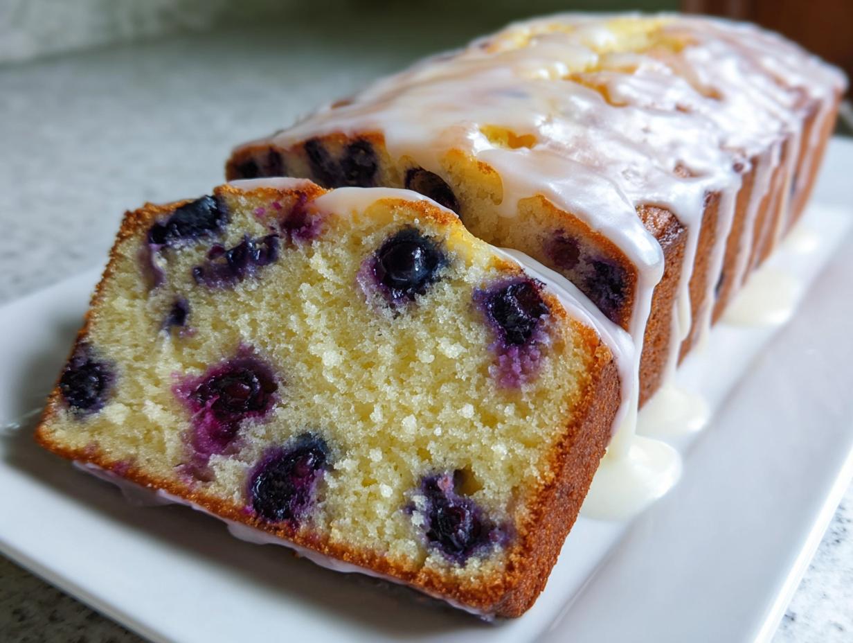 Amazing 1 Easy Lemon Blueberry Pound Cake