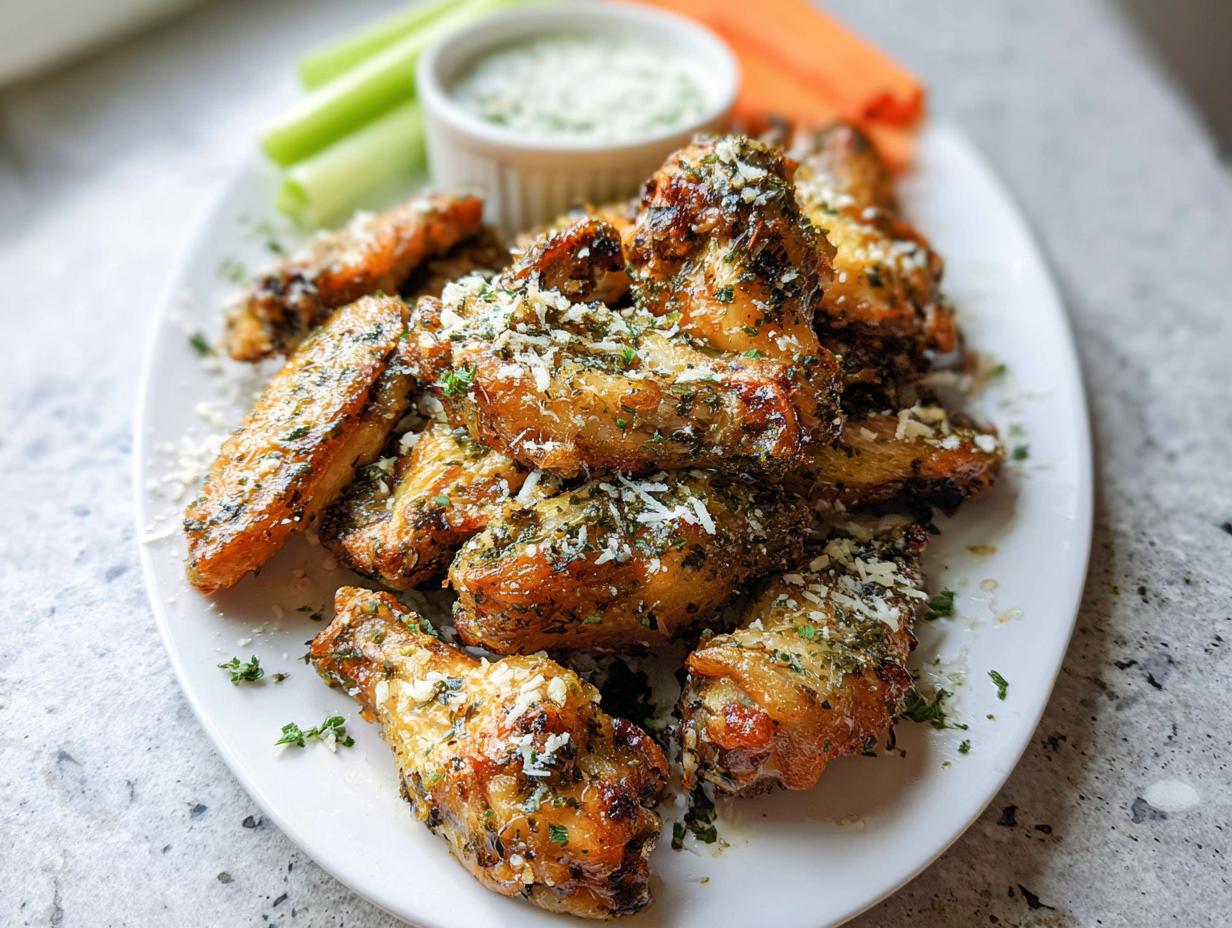 5 Star Garlic Herb Buttermilk Baked Wings Secret
