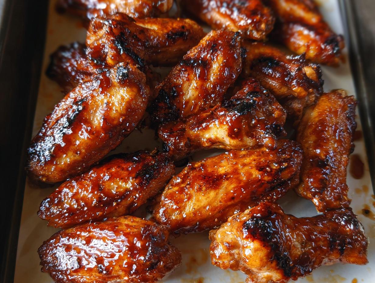 Glorious 4-Step Honey BBQ Grilled Chicken Wings