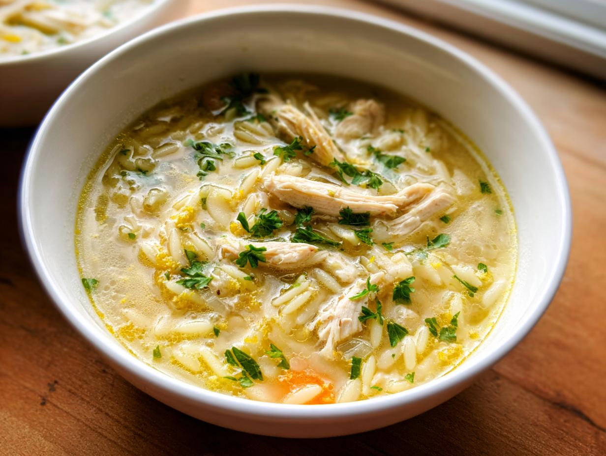 50-Minute Lemon Orzo Chicken Soup Joy