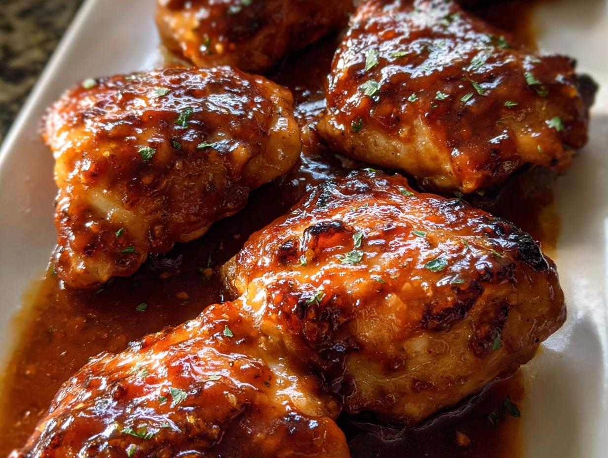 Amazing 35-Min Sticky BBQ Sheet Pan Chicken Thighs