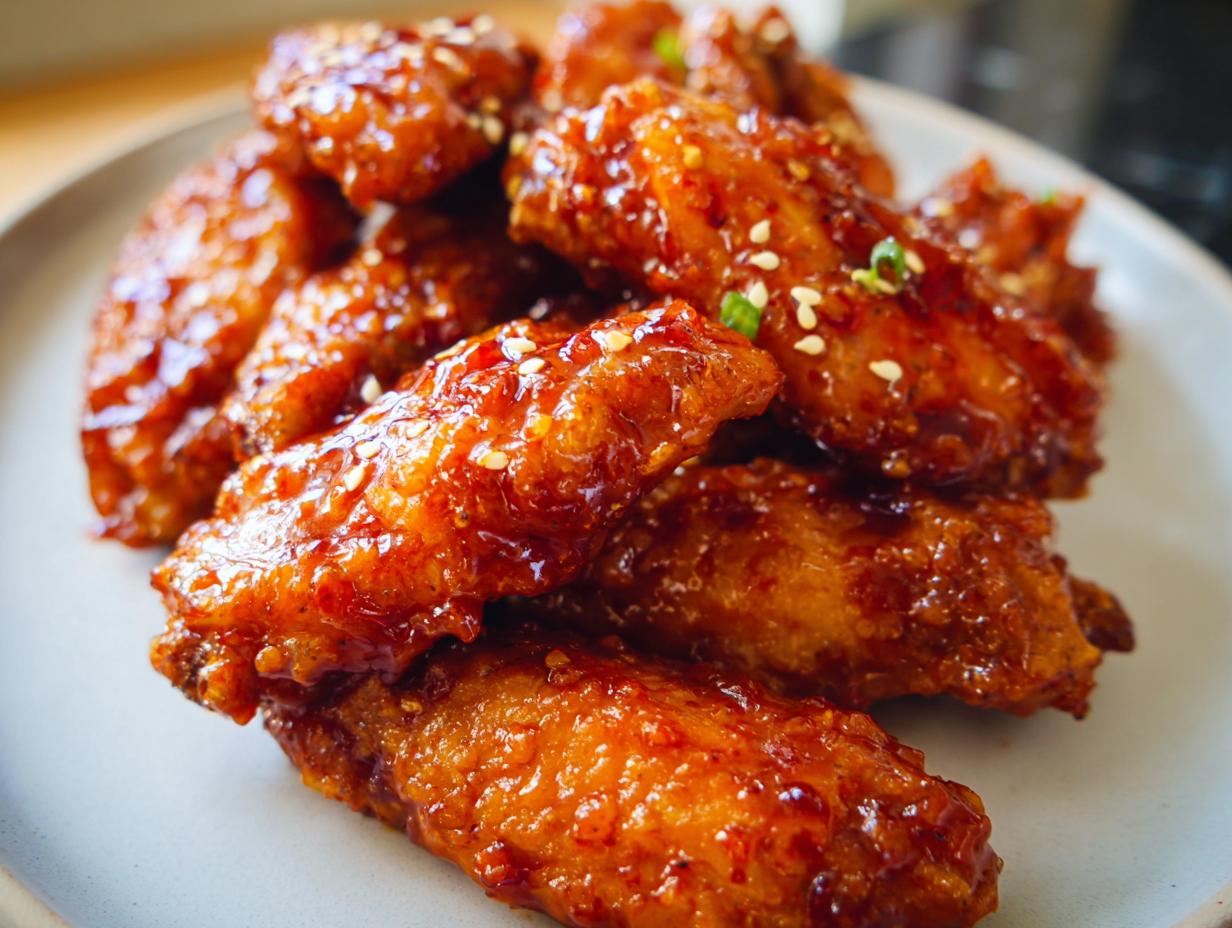 Amazing Sweet Chili Glazed Chicken Wings 1