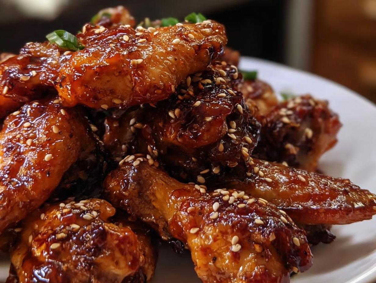 Amazing 1 Teriyaki Sesame Baked Chicken Wings