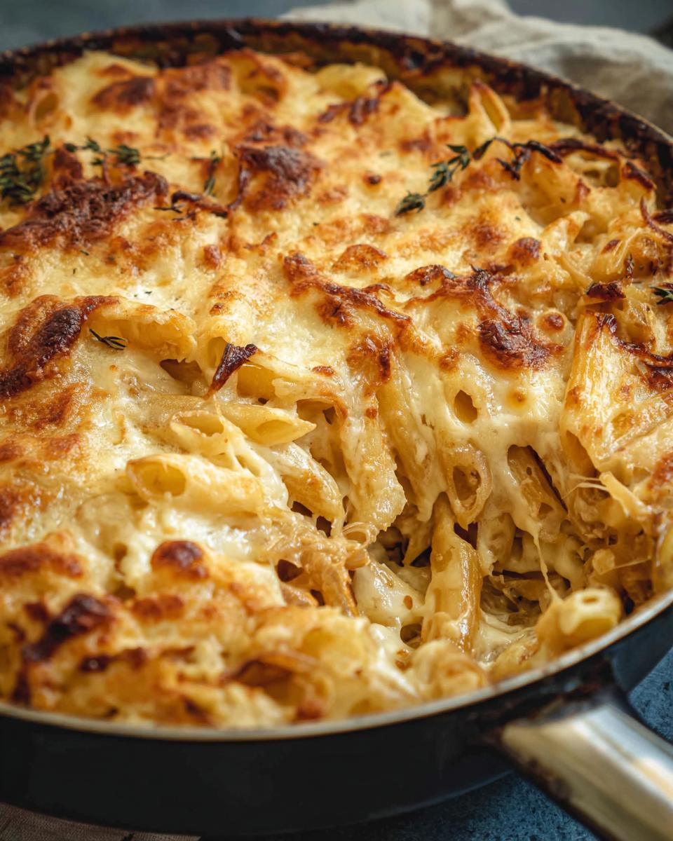 Close-up of a bubbling, cheesy baked pasta dish, a perfect example of crave pasta recipes.