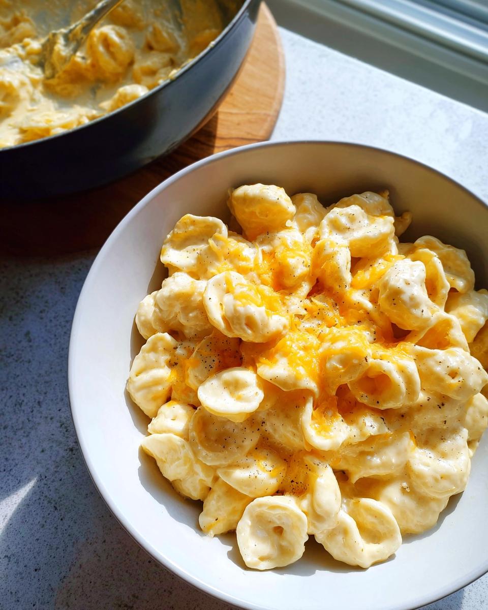 A bowl of creamy mac and cheese, a perfect example of easy dinner recipes.