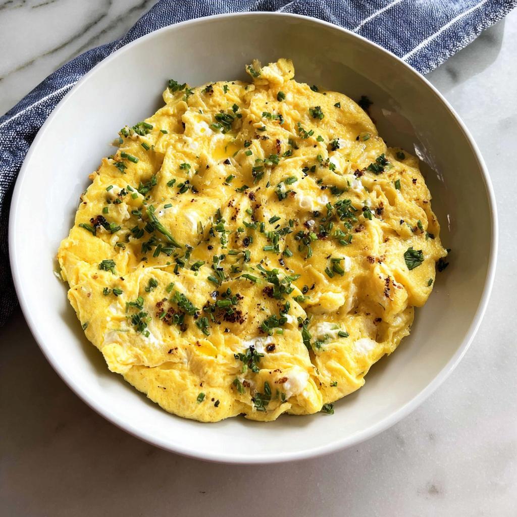 A fluffy omelette with chives and cheese, a perfect addition to The Only Egg Recipes.