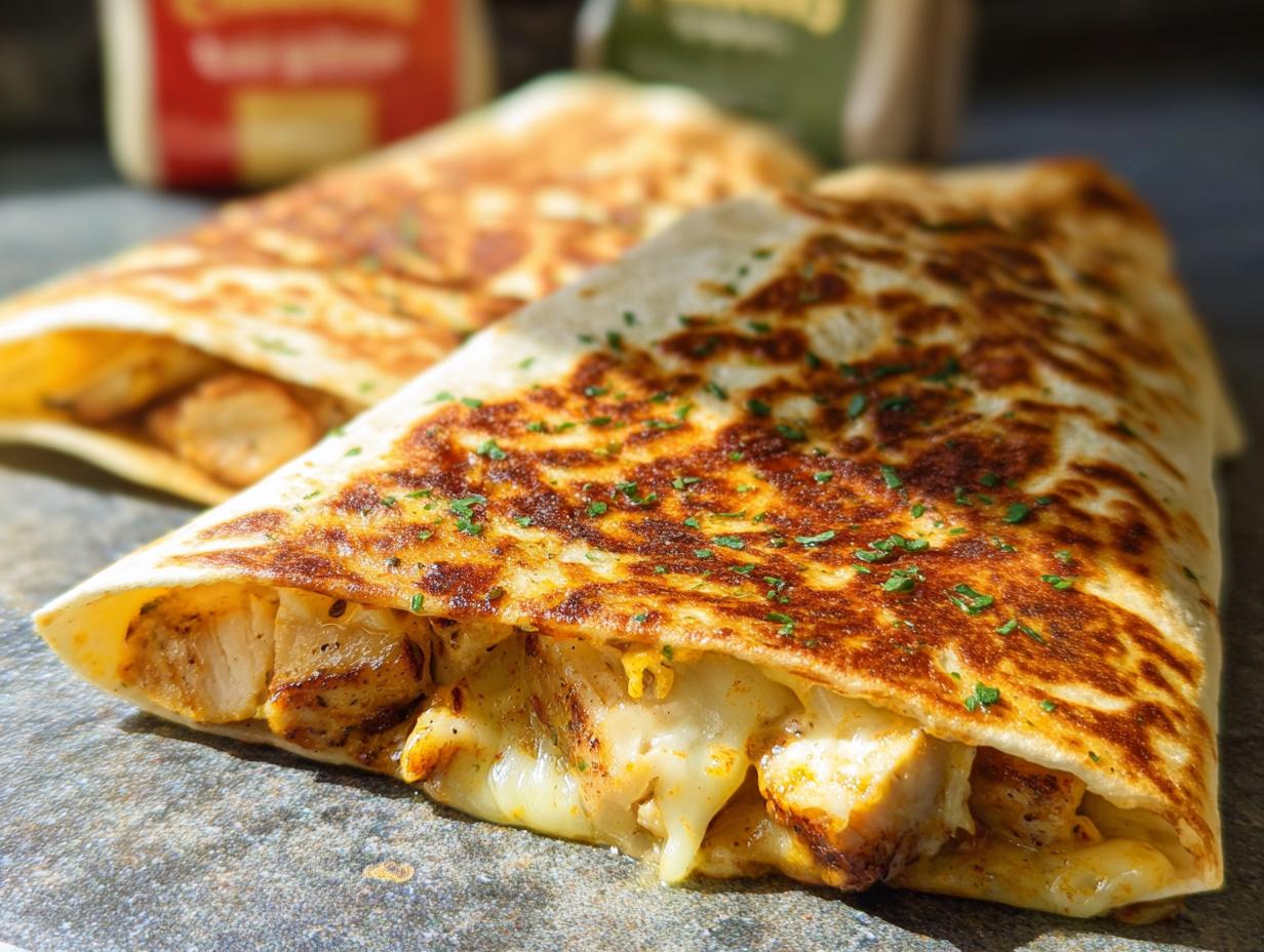 Cozy Cheesy Garlic Chicken Wraps: 4 Delicious Wraps