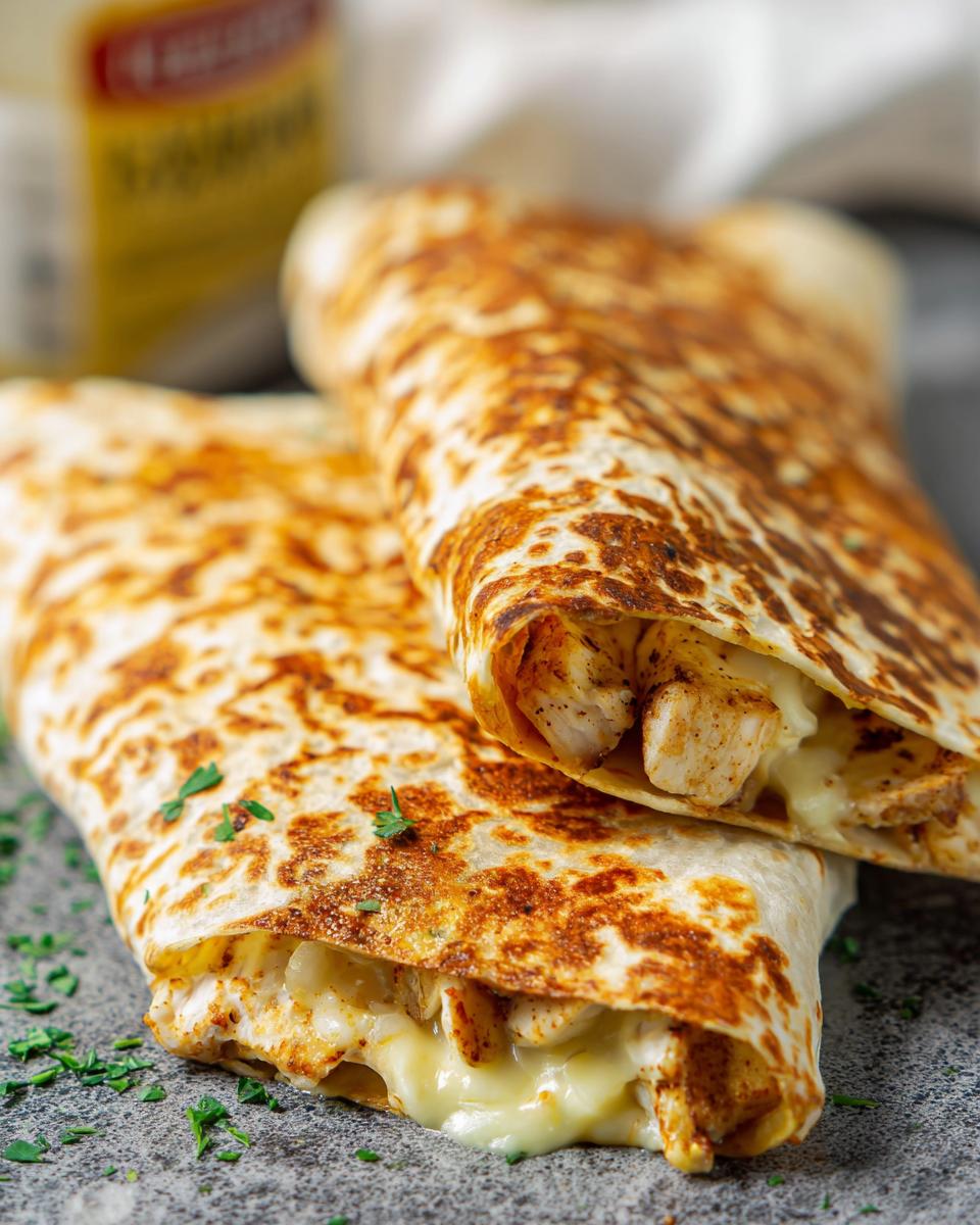 Cozy Cheesy Garlic Chicken Wraps - Other 1