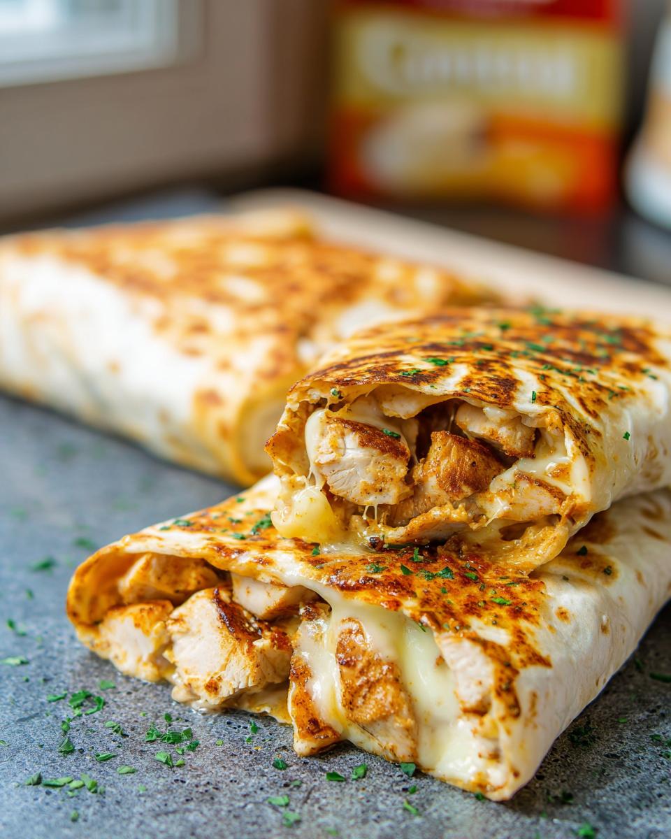 Cozy Cheesy Garlic Chicken Wraps - Other 2