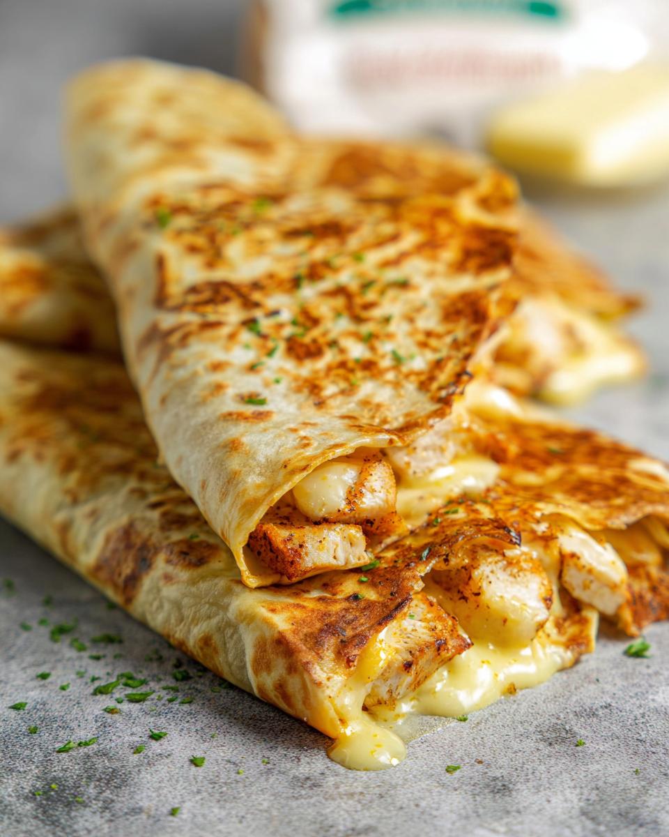 Cozy Cheesy Garlic Chicken Wraps - Other 4