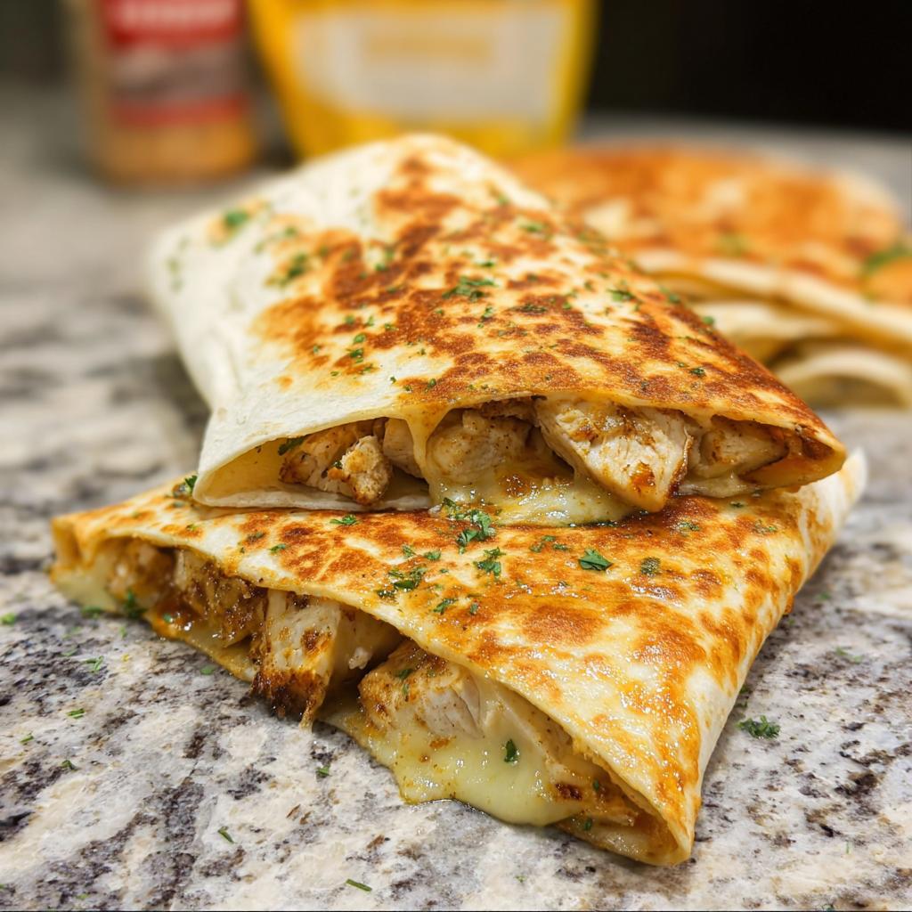 Cozy Cheesy Garlic Chicken Wraps - Tasty