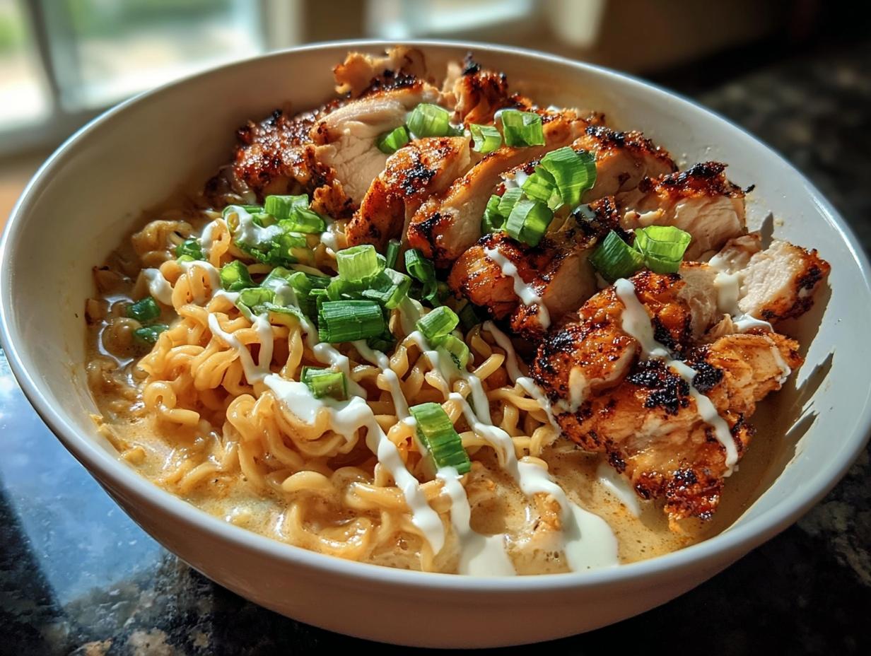 Amazing Creamy Garlic Chicken Ramen Recipe