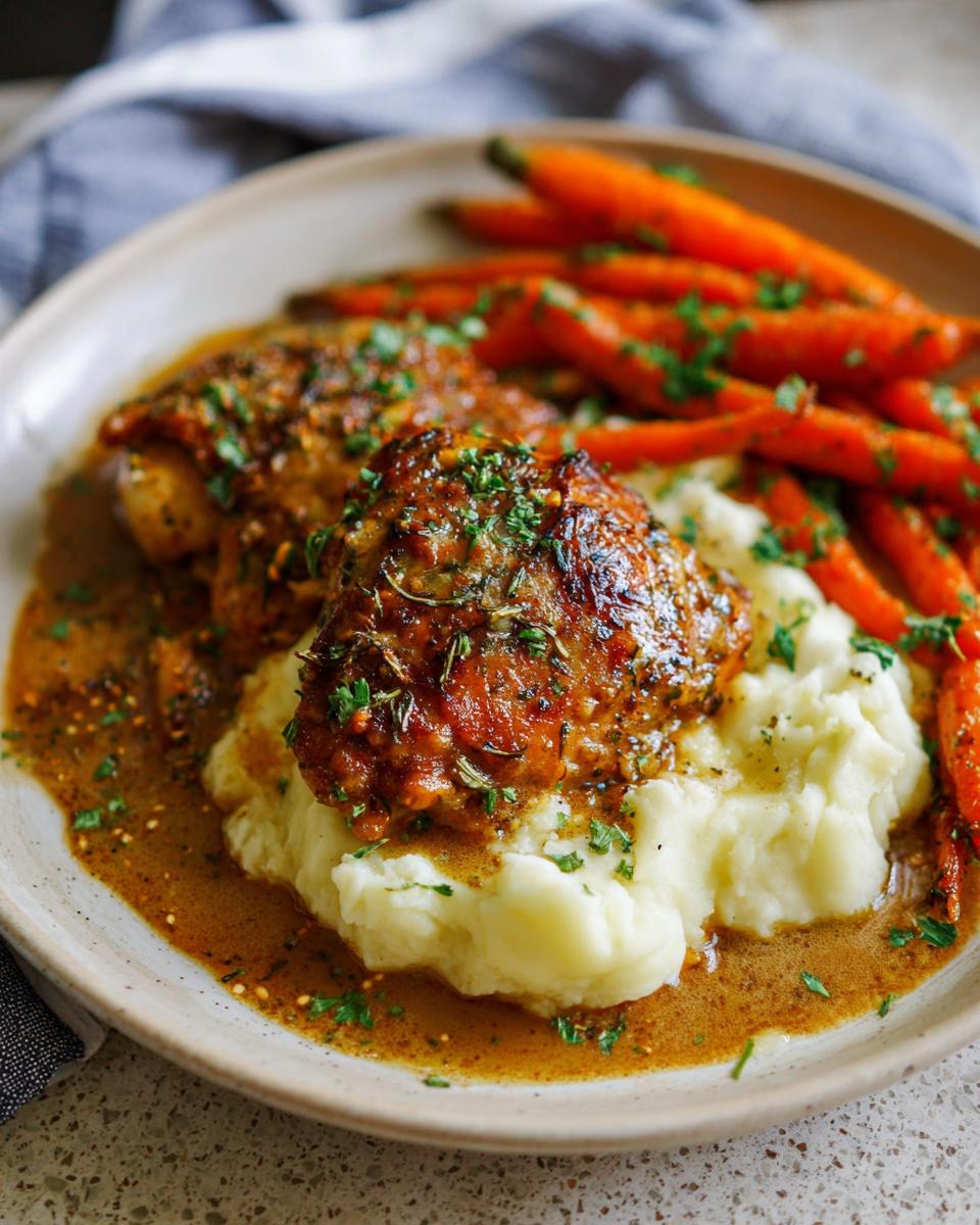 Creamy Herb Chicken with Mashed Potatoes & Glazed Carrots - Other 4
