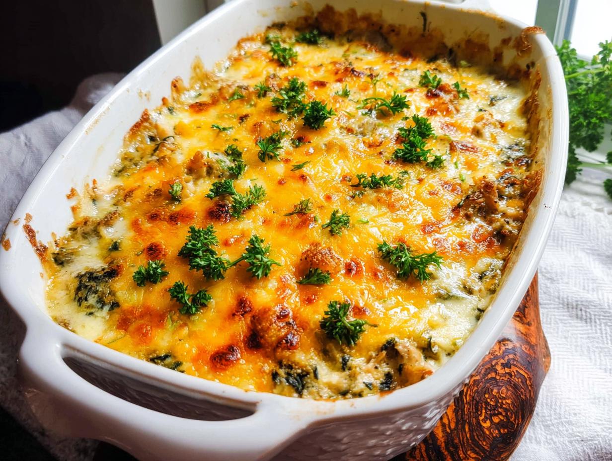Creamy Low Carb Chicken Casserole: 1 Amazing Meal