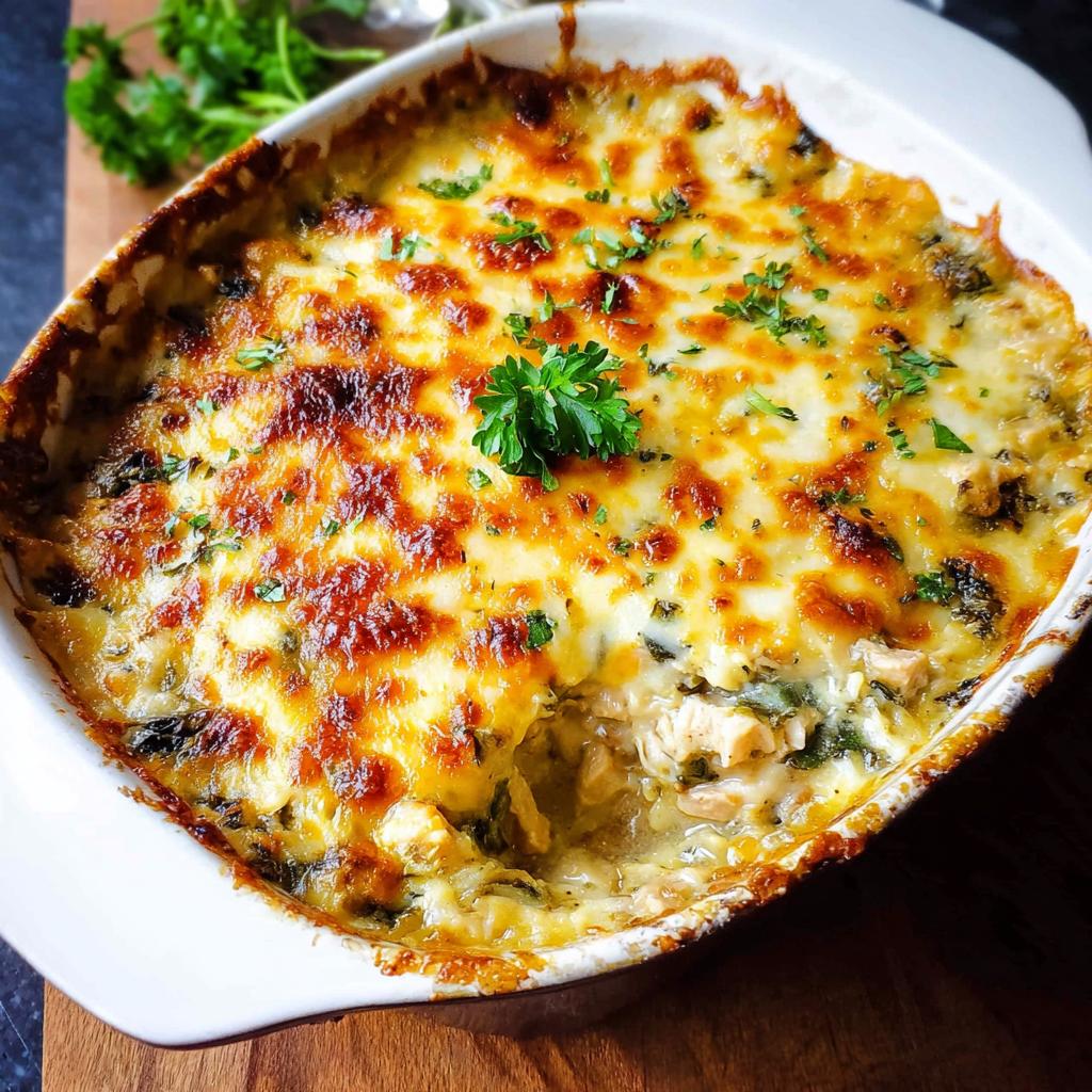Creamy Low Carb Chicken Casserole - Tasty