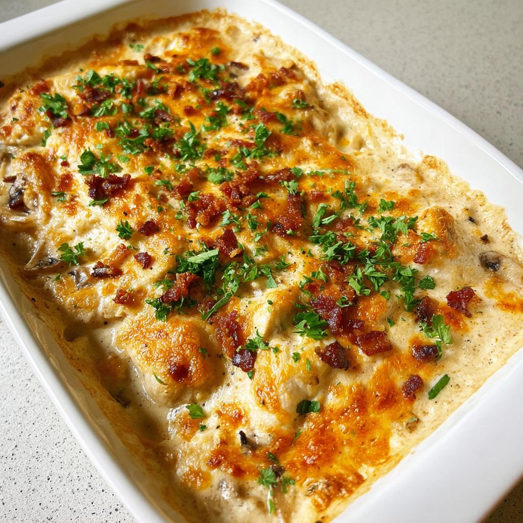 Creamy Low Carb Chicken Casserole - Tasty