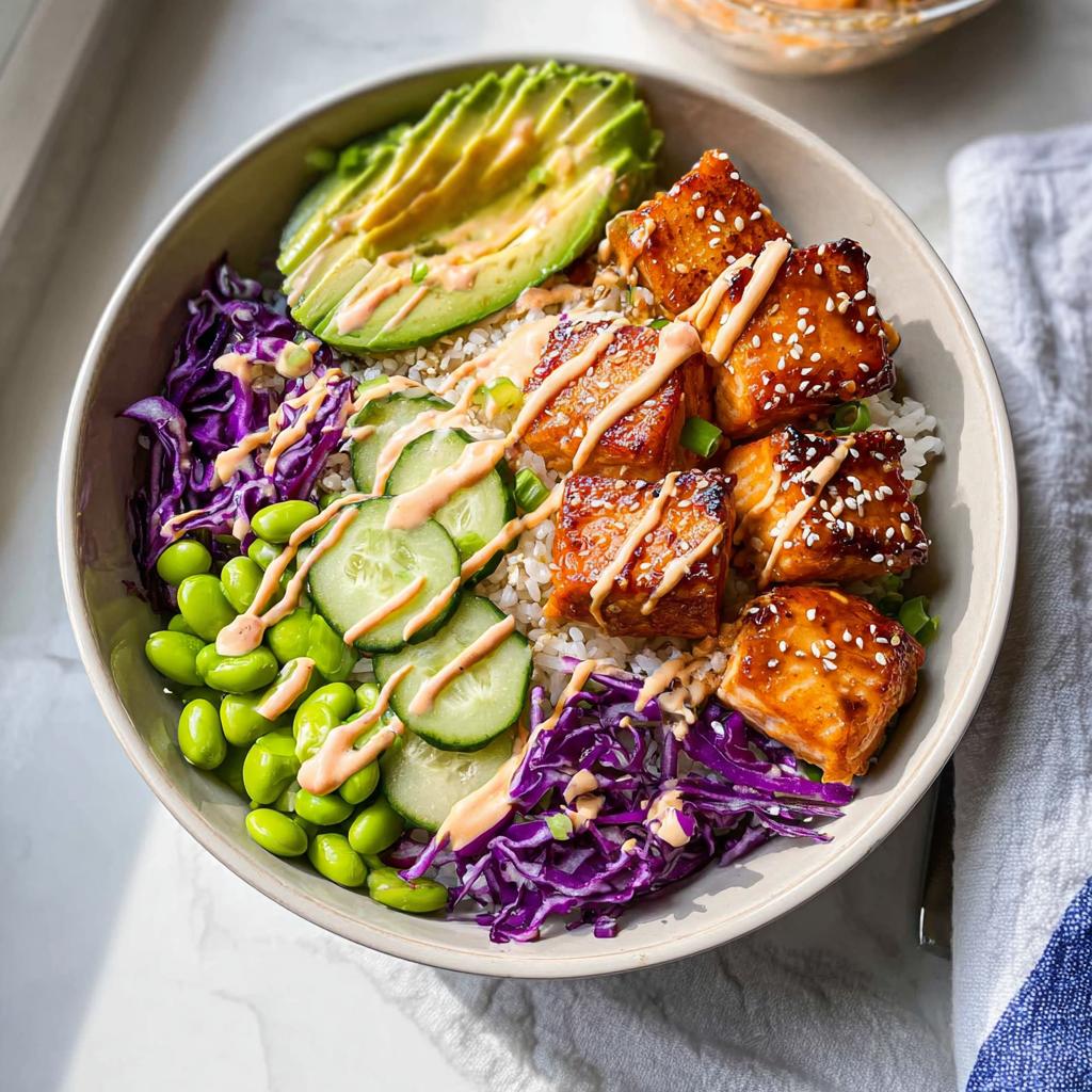 Crispy Salmon and Rice Bowl - Tasty