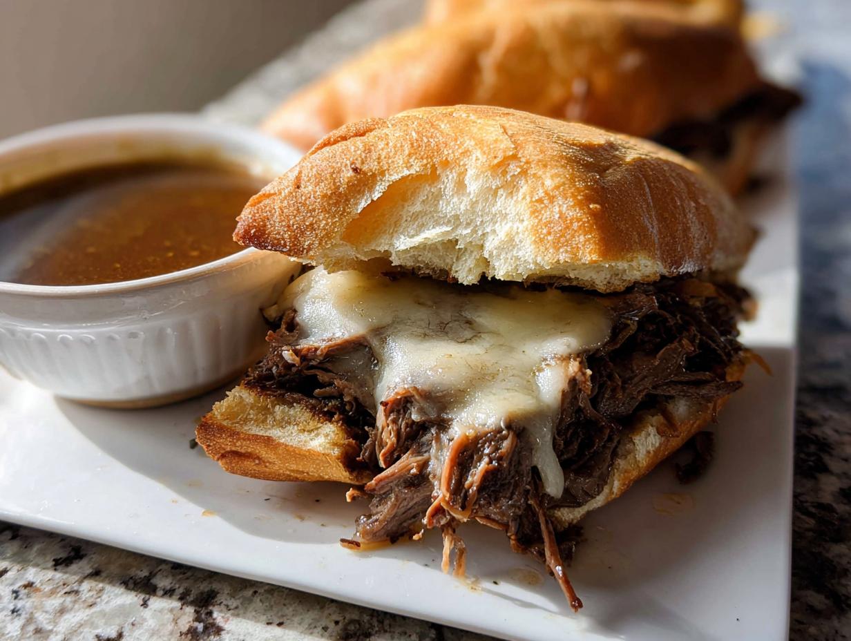 Amazing Crockpot French Dip Sandwiches: 1 Easy Recipe
