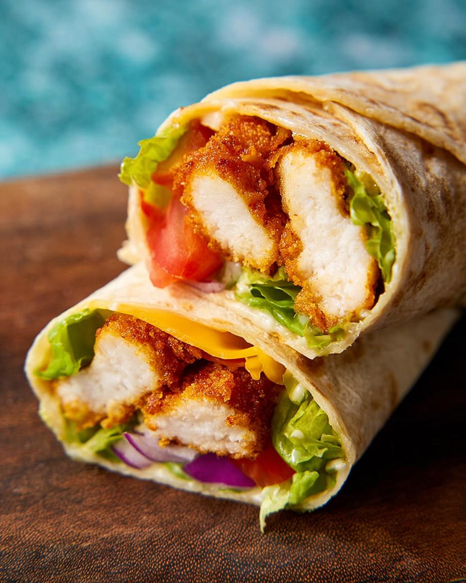 Crunchy Crispy Air Fryer Chicken & Mozzarella Wraps - Other 2