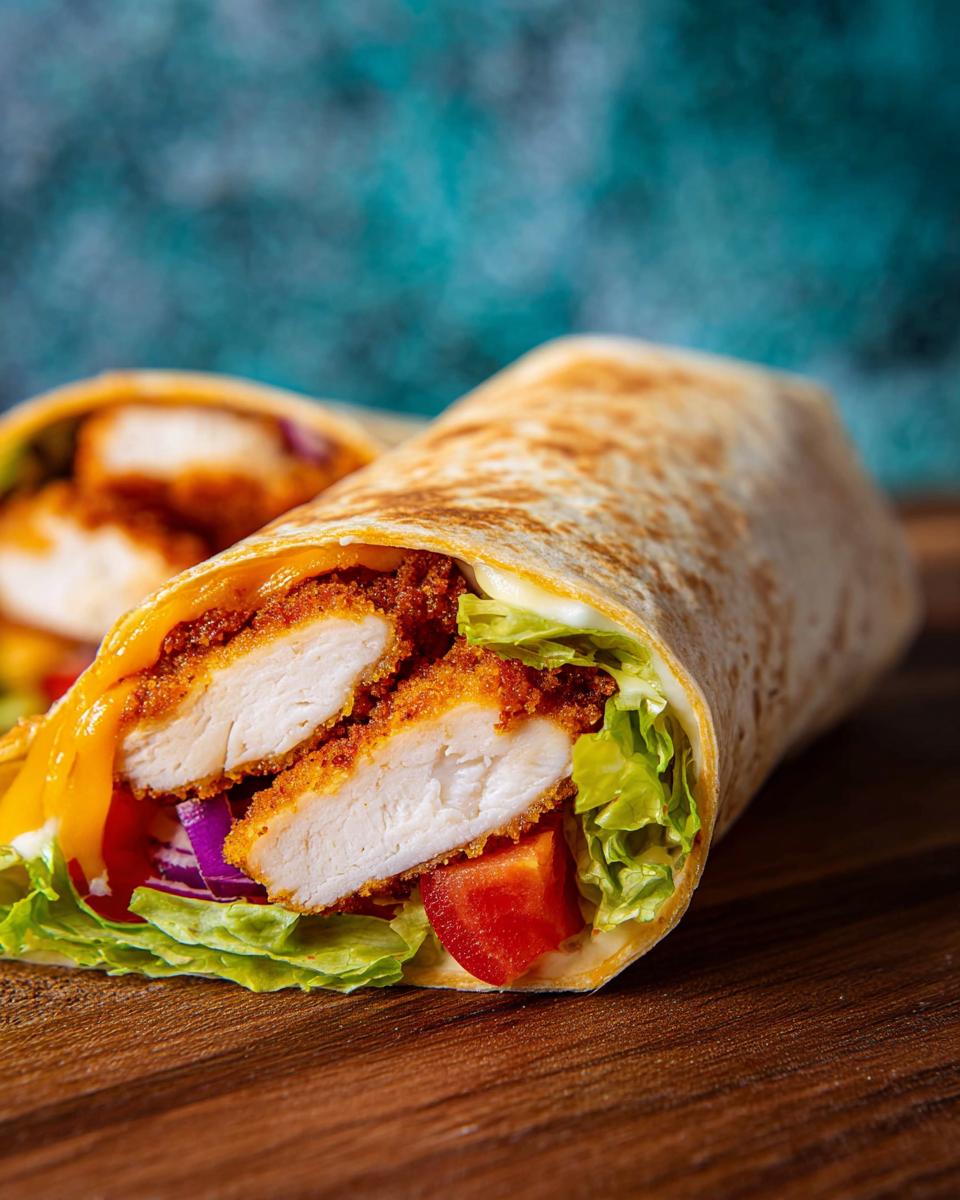 Crunchy Crispy Air Fryer Chicken & Mozzarella Wraps - Other 4