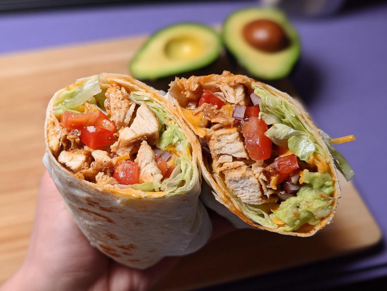 Easy Chipotle Ranch Grilled Chicken Burrito Perfection