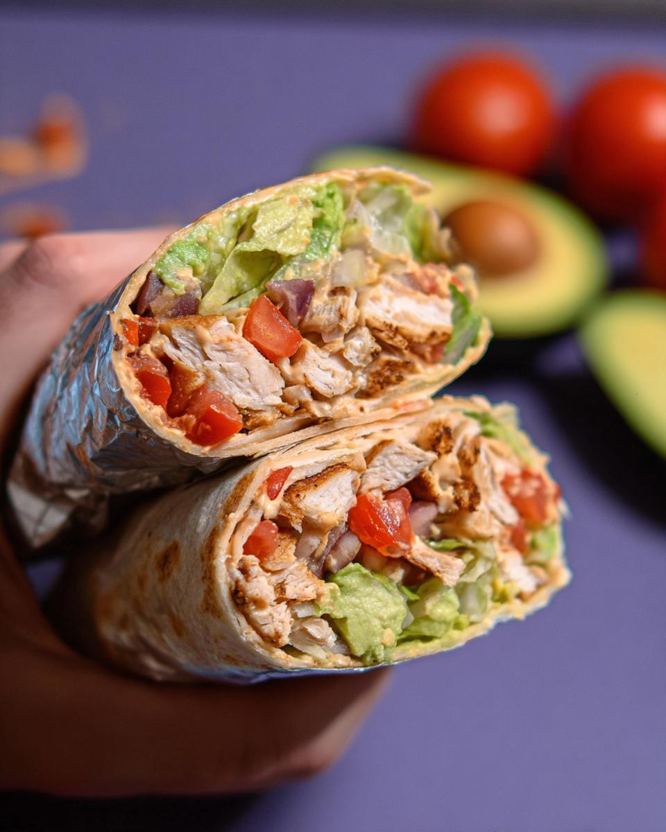 Easy Chipotle Ranch Grilled Chicken Burrito - Other 1