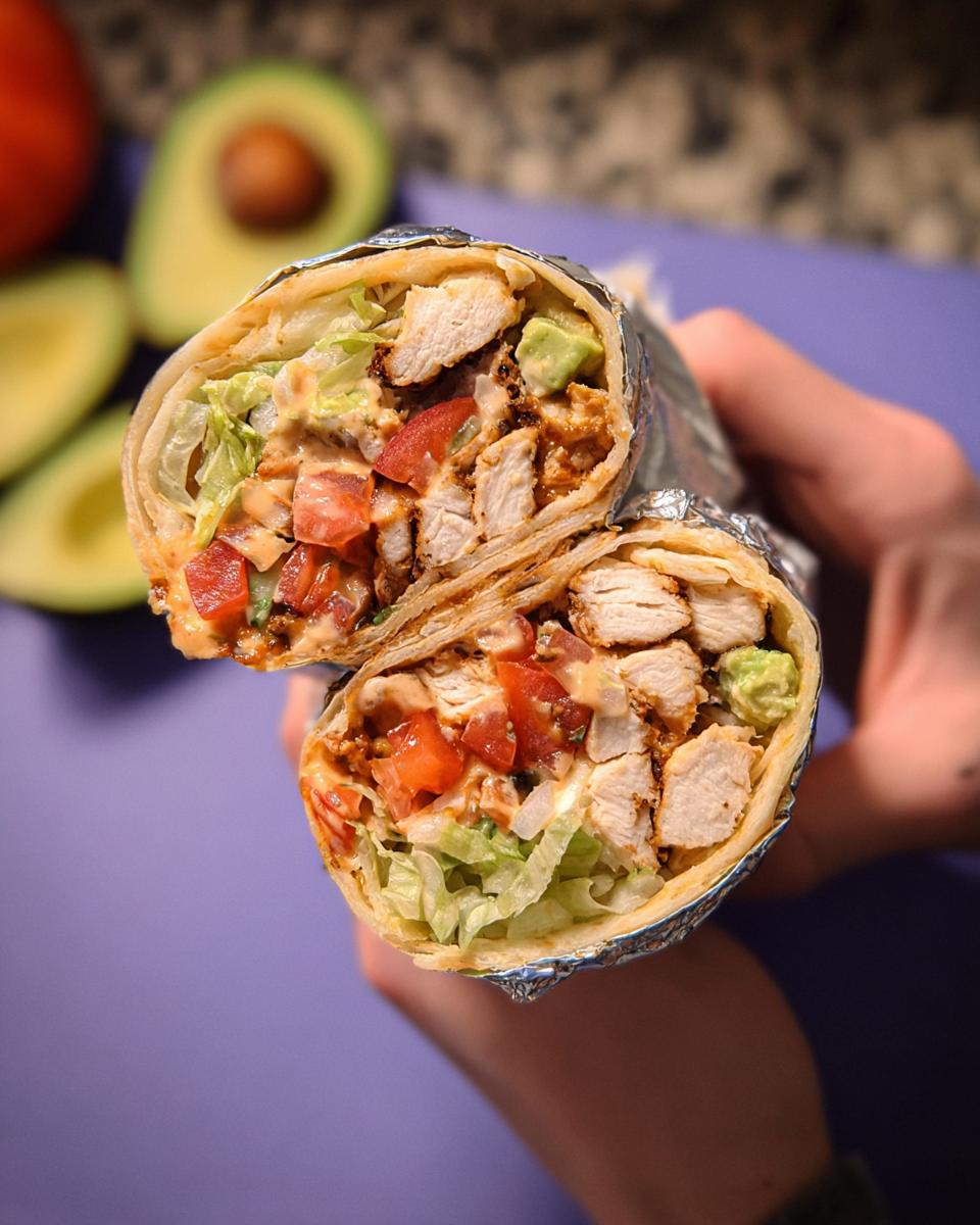 Easy Chipotle Ranch Grilled Chicken Burrito - Other 3