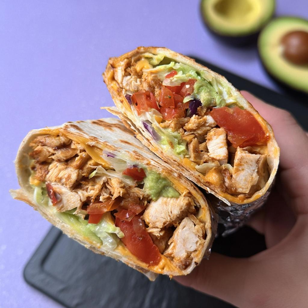 Easy Chipotle Ranch Grilled Chicken Burrito - Tasty