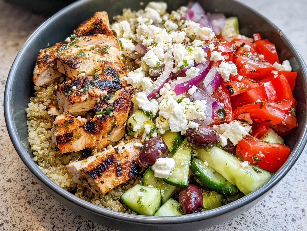 Amazing 28-Min Greek Chicken Bowls: Easy Clean Eating