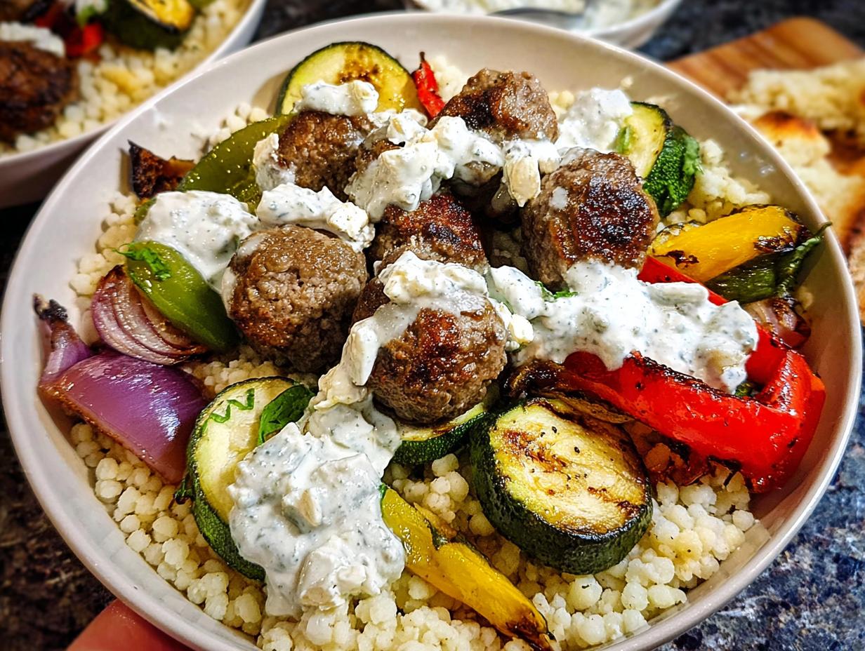 Amazing Greek Meatball Bowl Recipe 30 Min