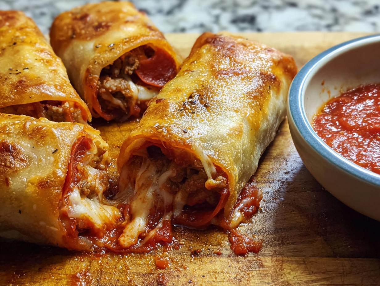 HIGH PROTEIN Pepperoni Pizza Rolls: 25-min Delicious Meal