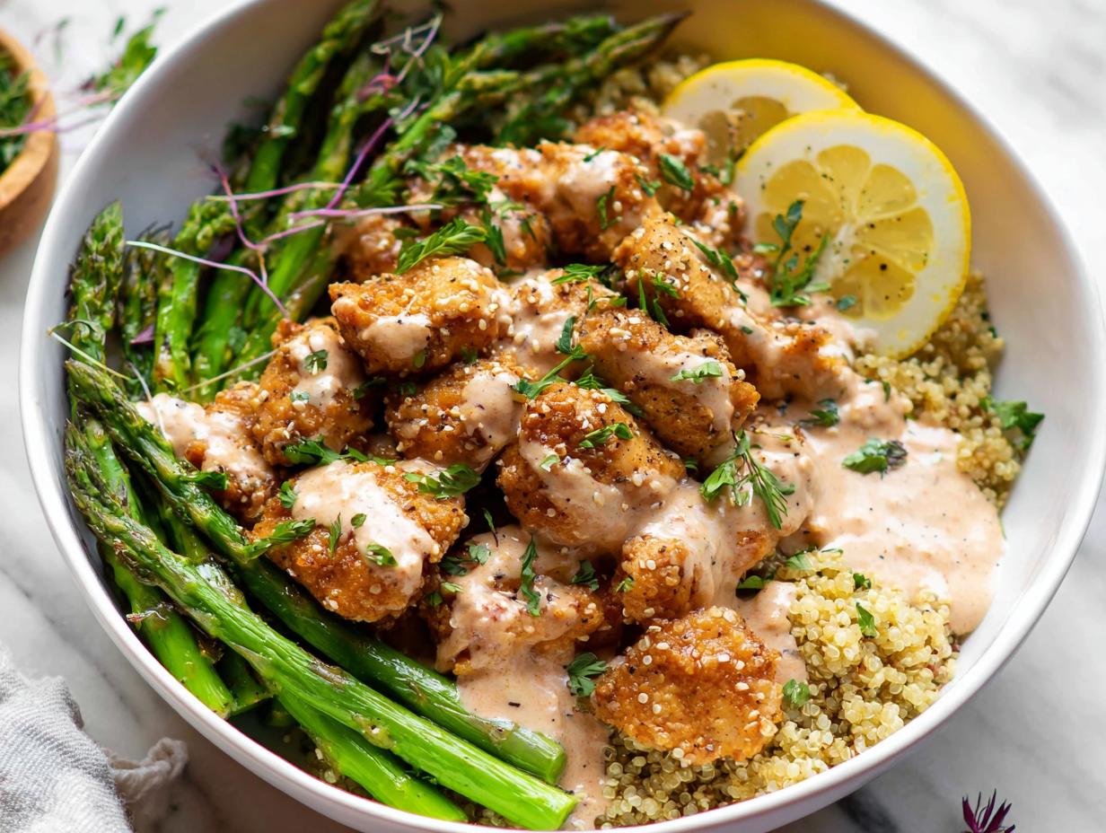 Amazing Healthy Lemon Garlic Chicken Meal Prep Bowls